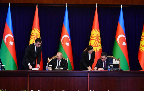 Подписаны азербайджано-кыргызские документы - ФОТО/ВИДЕО